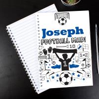 Personalised Football Mad A5 Notebook Extra Image 2 Preview